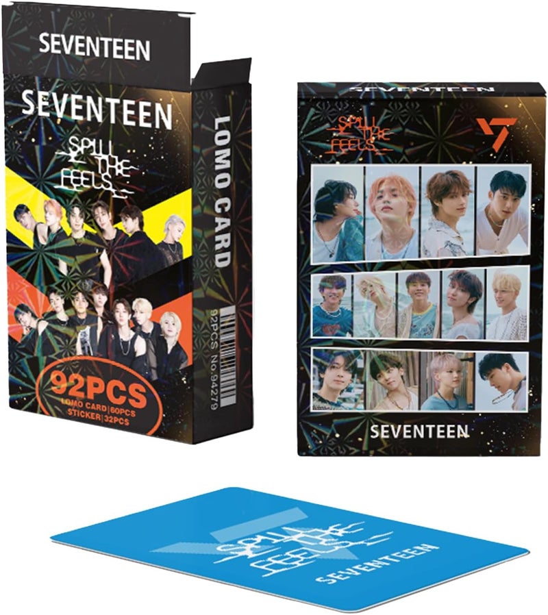 KPOPBP Seventeen Spill The Feels Album Photocards 60 PCS KPOP Lomo Cards Set 32 PCS Stickers Seventeen Photo Cards Merch gift for Boys and Girls - Image 4